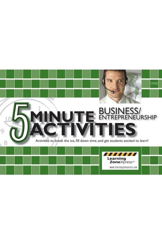5 Minute Business & Entrepreneurship Activities Grades 6-12